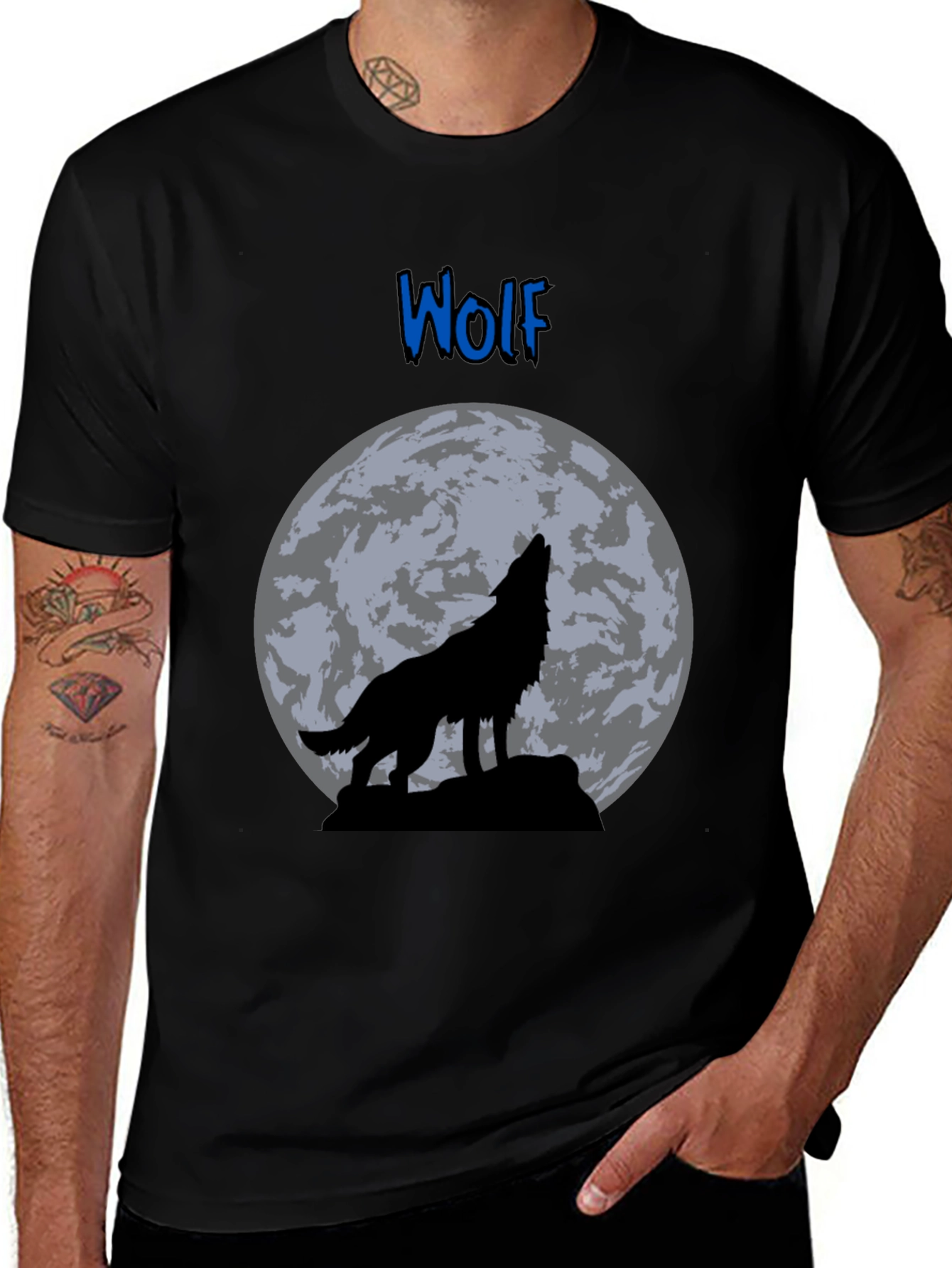 Wolf Moon Graphic T-Shirt