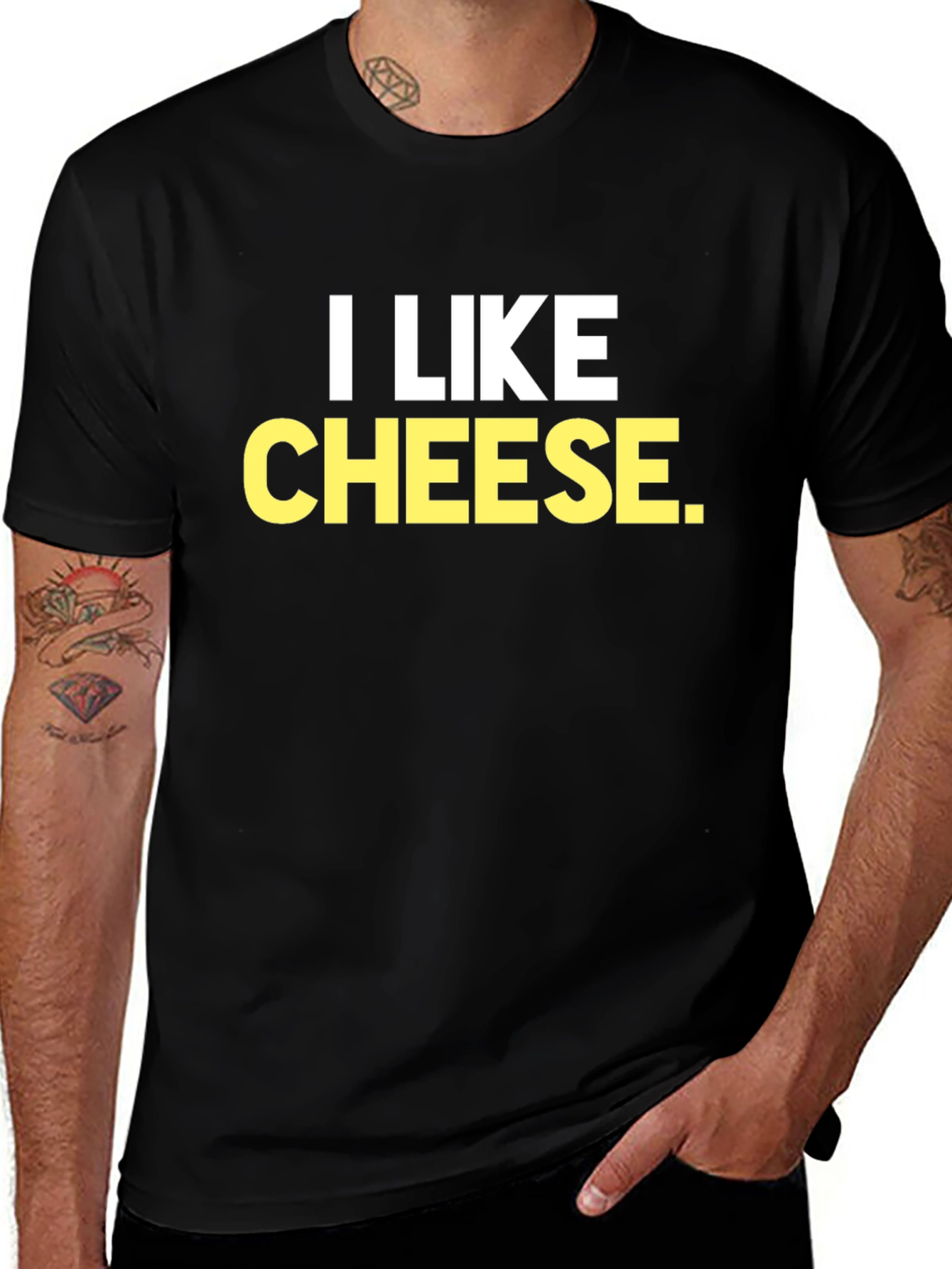 I Like Cheese Funny Graphic T-Shirt