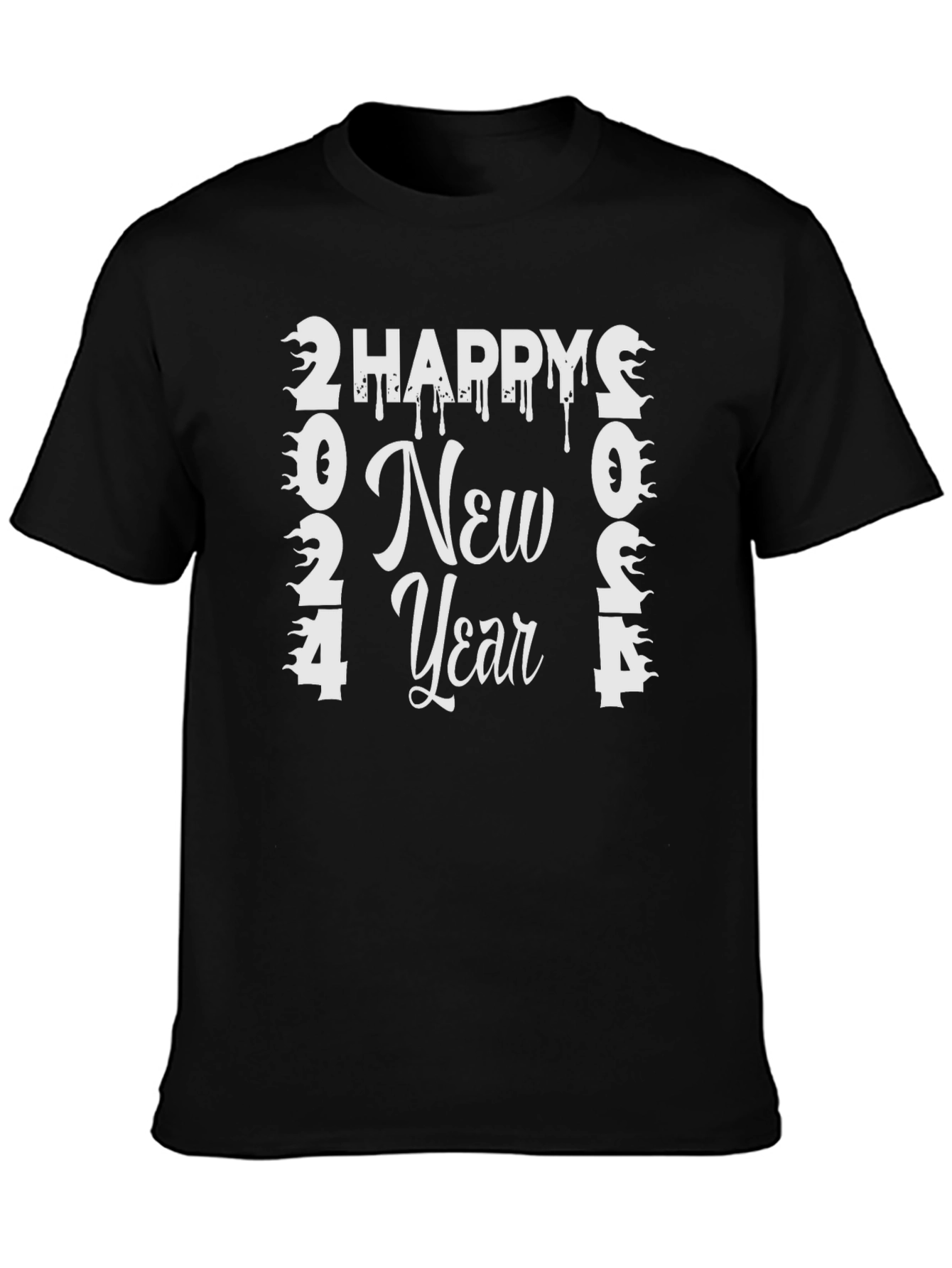 Happy New Year 2024 T-Shirt - Festive Holiday Tee