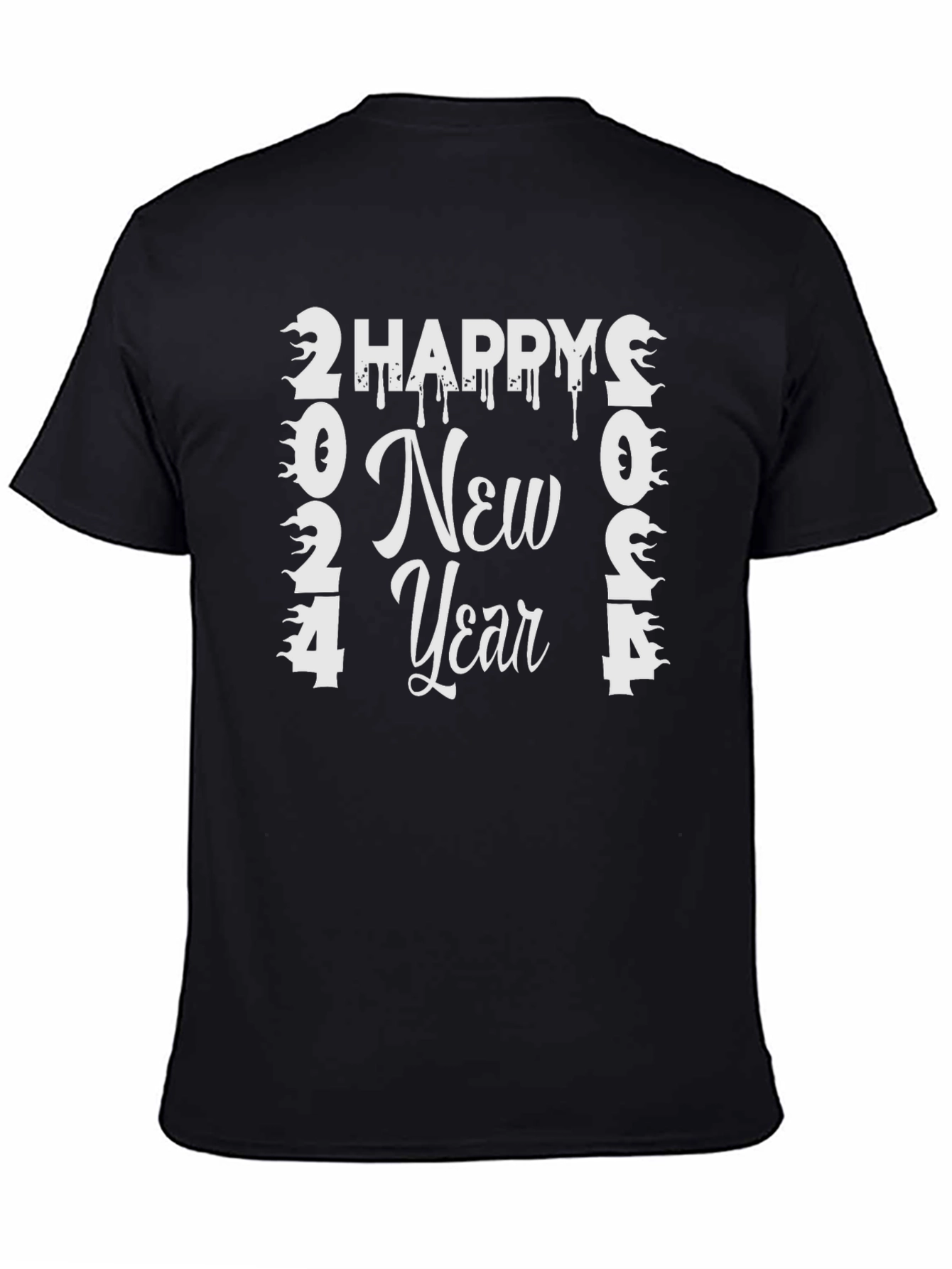 Happy New Year 2024 T-Shirt - Festive Holiday Tee