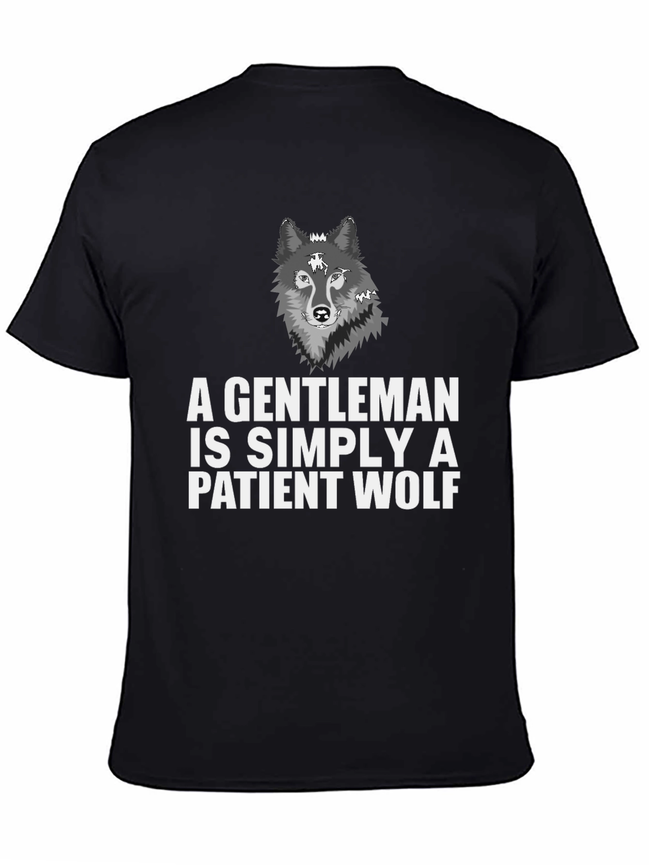 Gentleman Wolf Graphic Tee - Patient Wolf T-Shirt