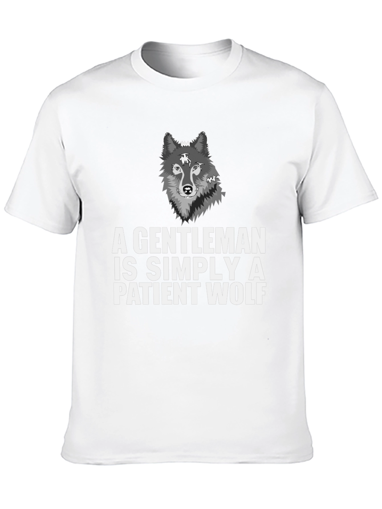 Gentleman Wolf Graphic Tee - Patient Wolf T-Shirt