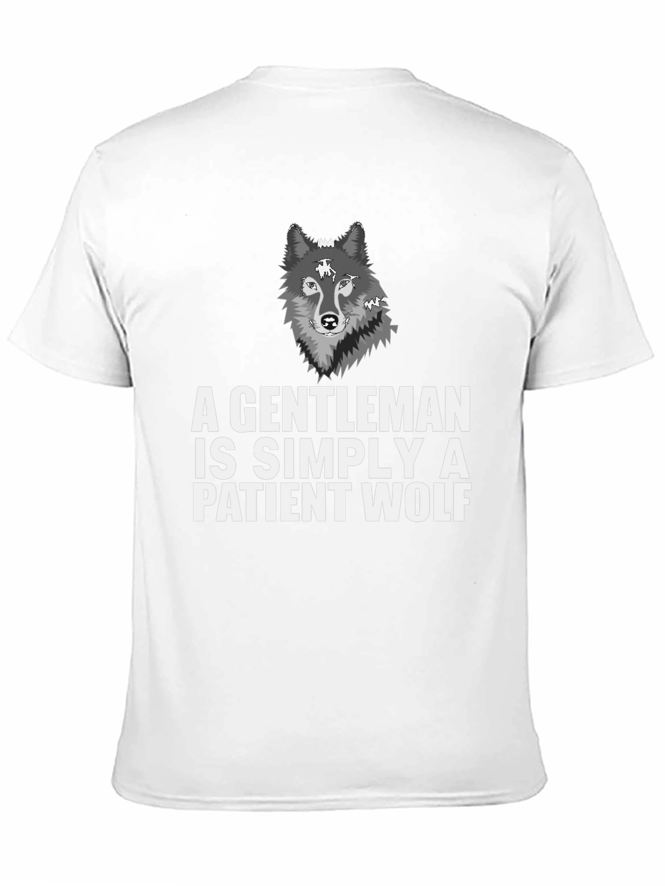 Gentleman Wolf Graphic Tee - Patient Wolf T-Shirt