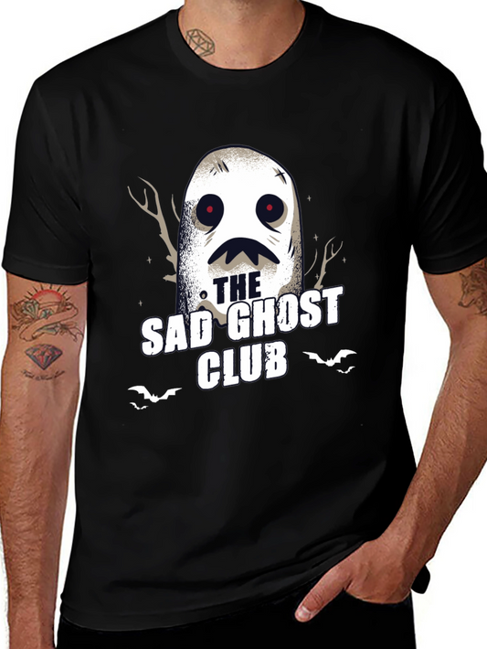 Sad Ghost Club Graphic Tee - Stylish Spooky T-Shirt