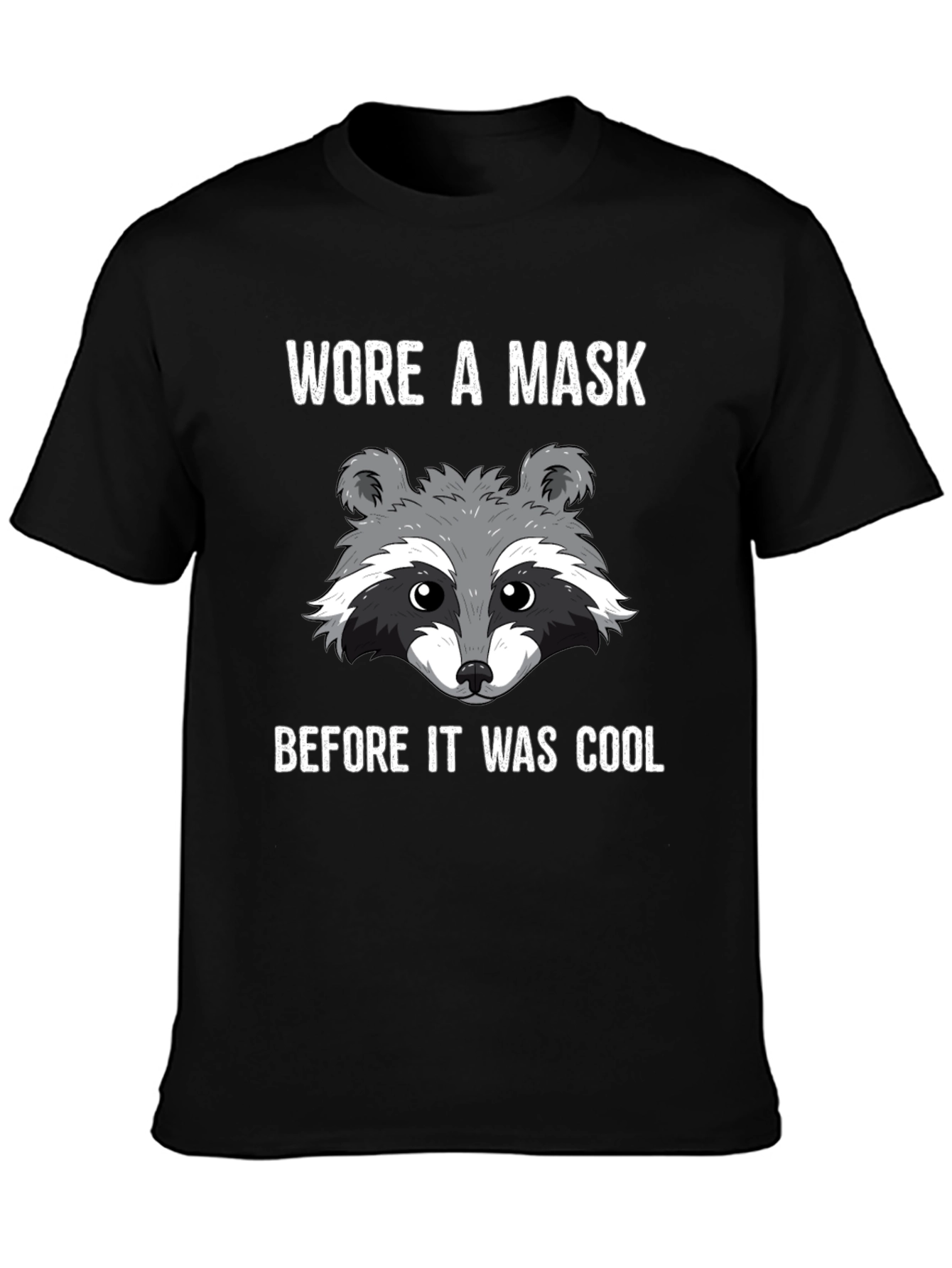 Masked Raccoon Graphic T-Shirt