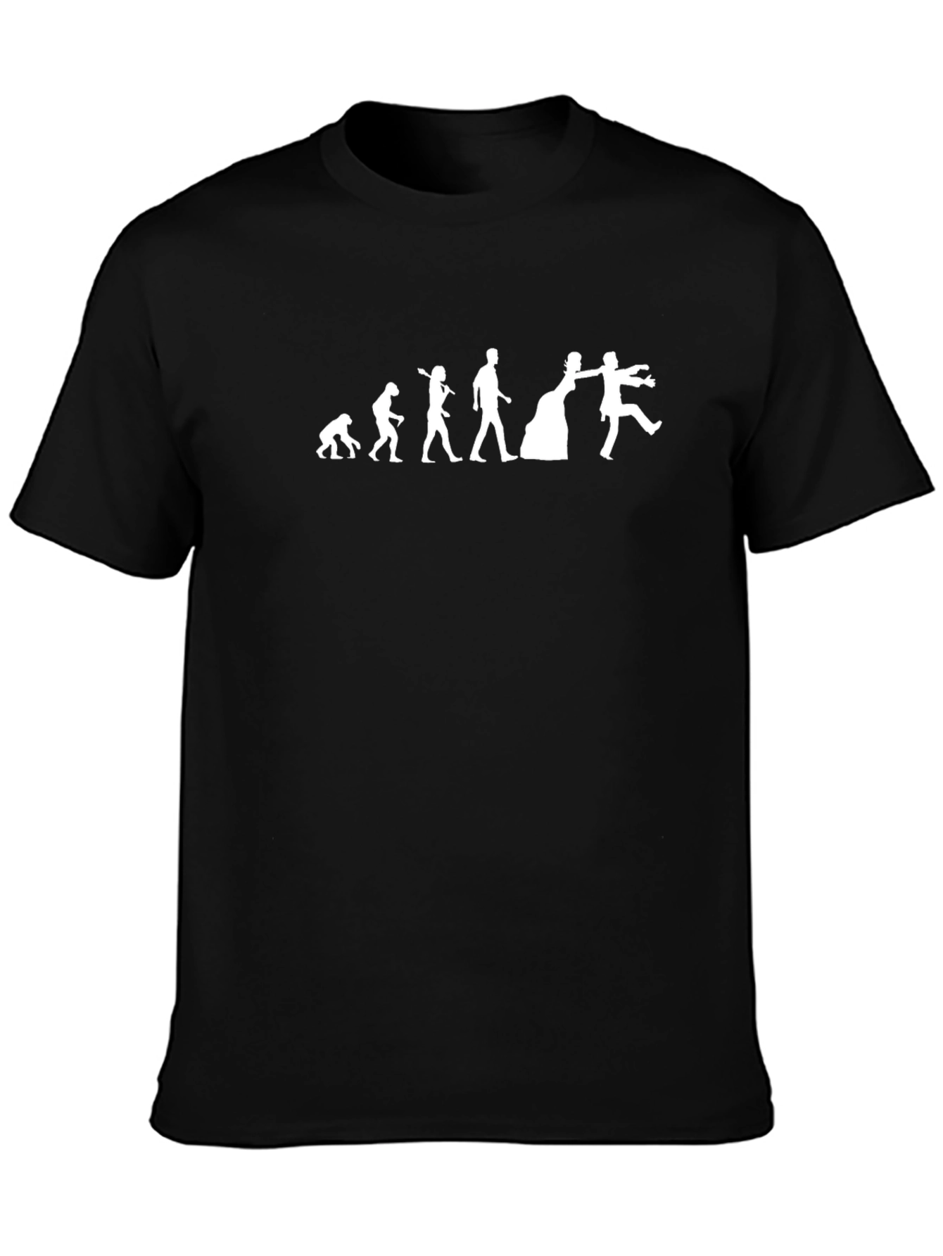 Evolution to Zombie Black Graphic Tee