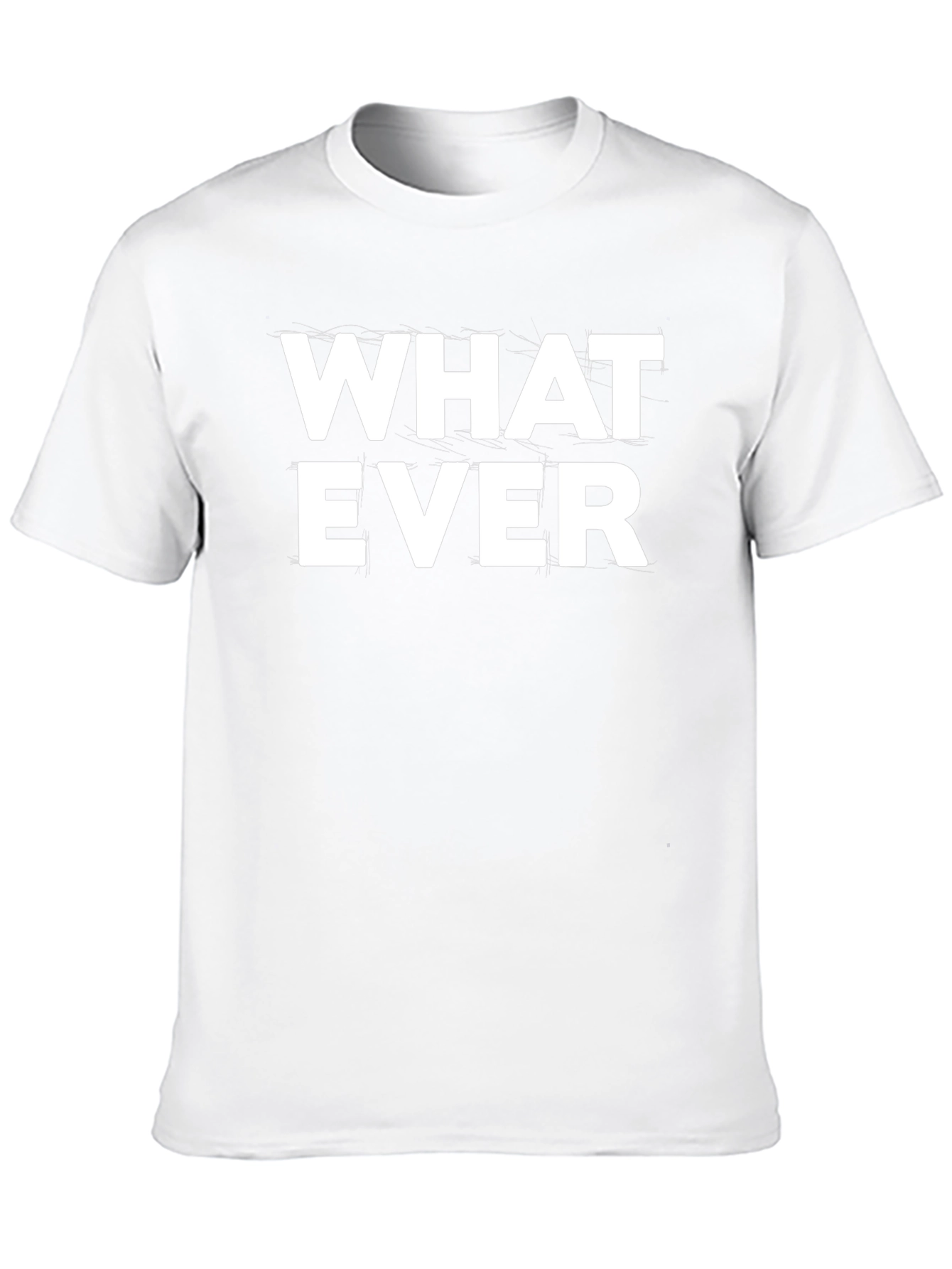 Whatever Graphic Print Crew Neck T-Shirt