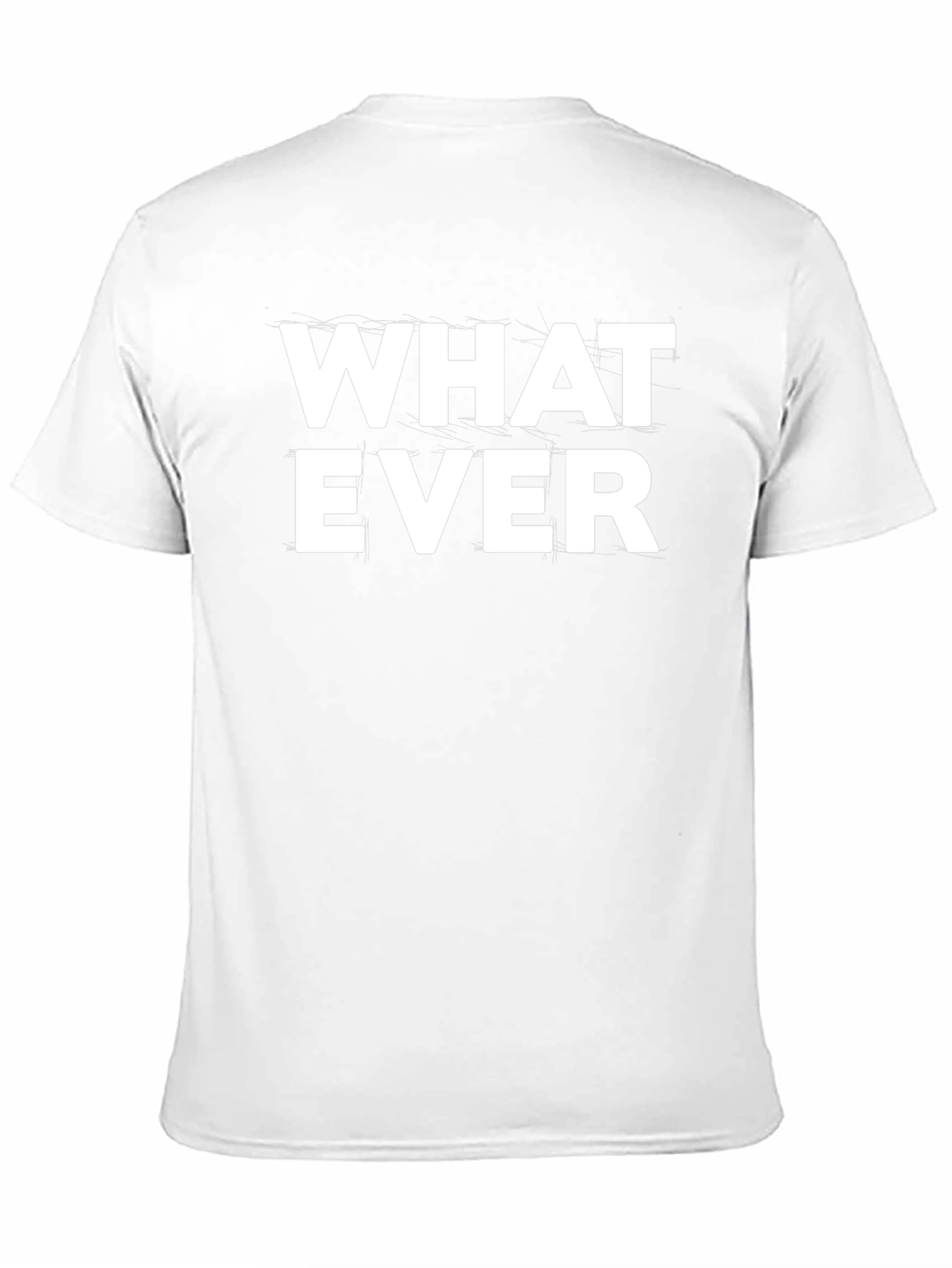 Whatever Graphic Print Crew Neck T-Shirt