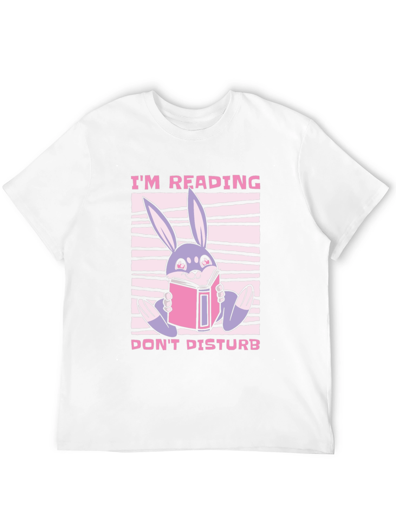 Reading Bunny Graphic T-Shirt - Dont Disturb