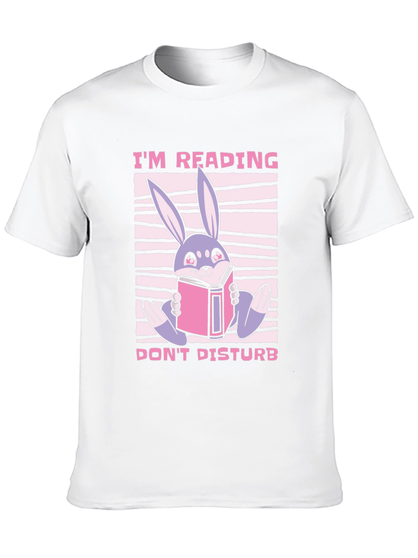 Reading Bunny Graphic T-Shirt - Dont Disturb