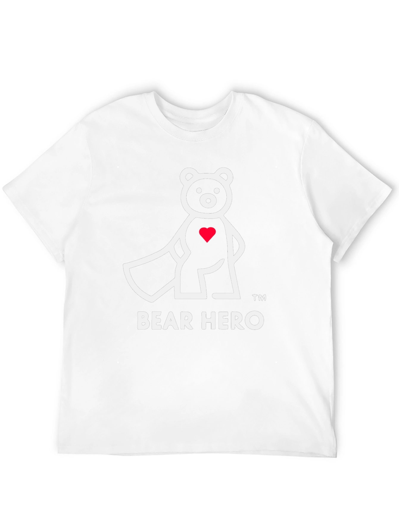 Bear Hero Graphic T-Shirt - Black Cotton Blend
