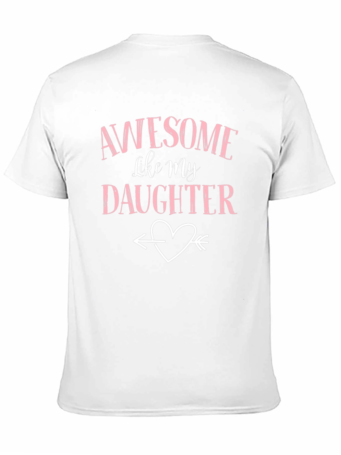Awesome Like My Daughter Black T-Shirt