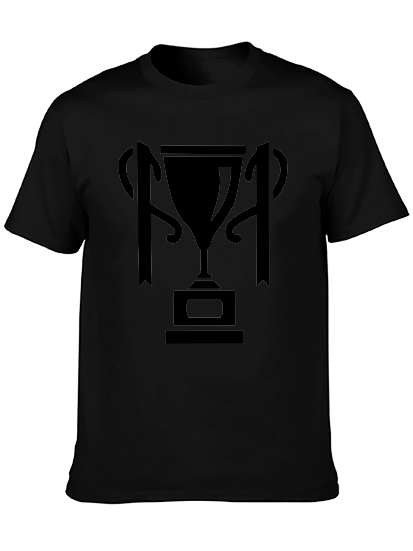 Trophy Graphic Tee - Mens Premium Black T-Shirt
