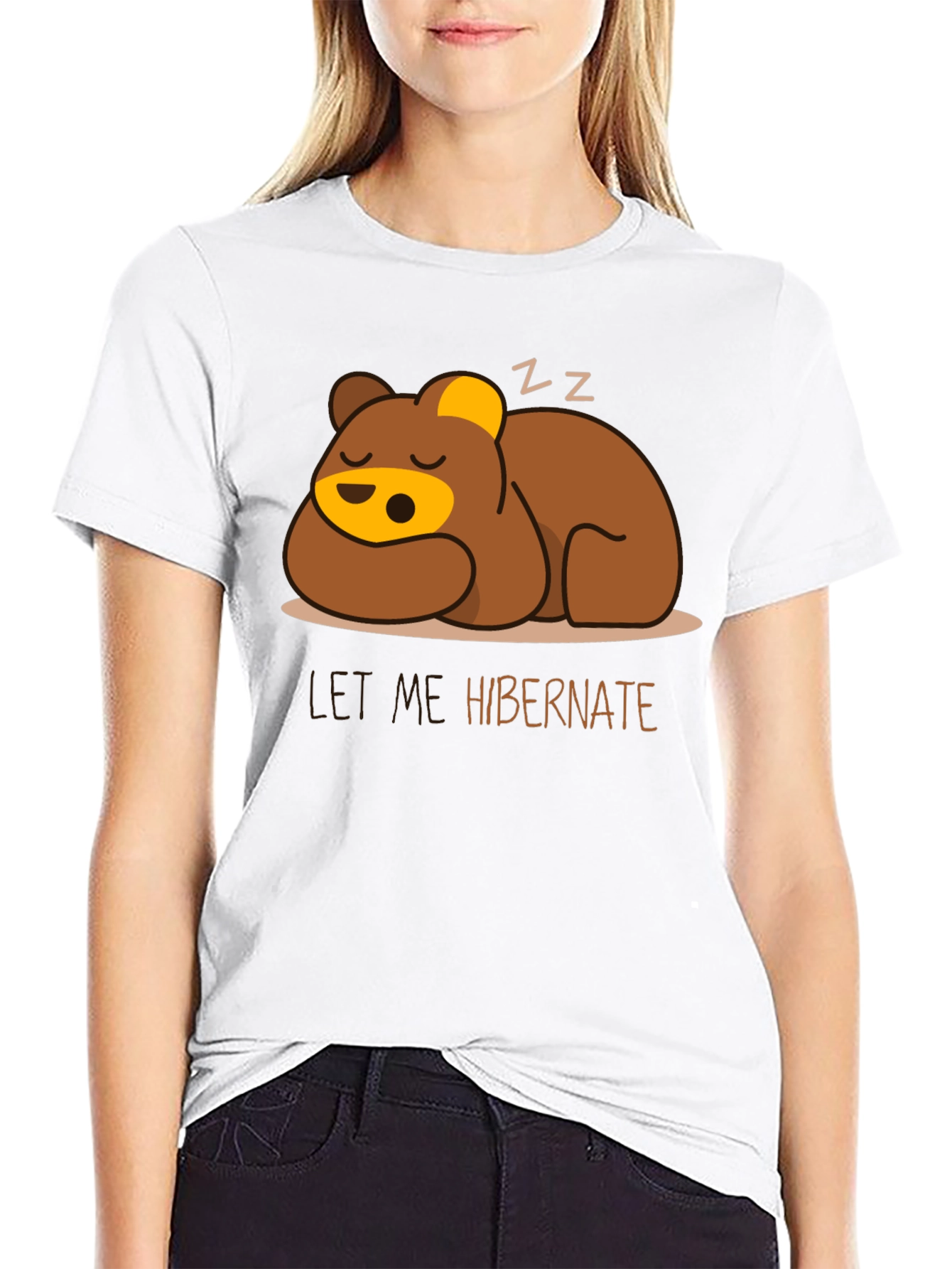 Let Me Hibernate Bear Graphic T-Shirt