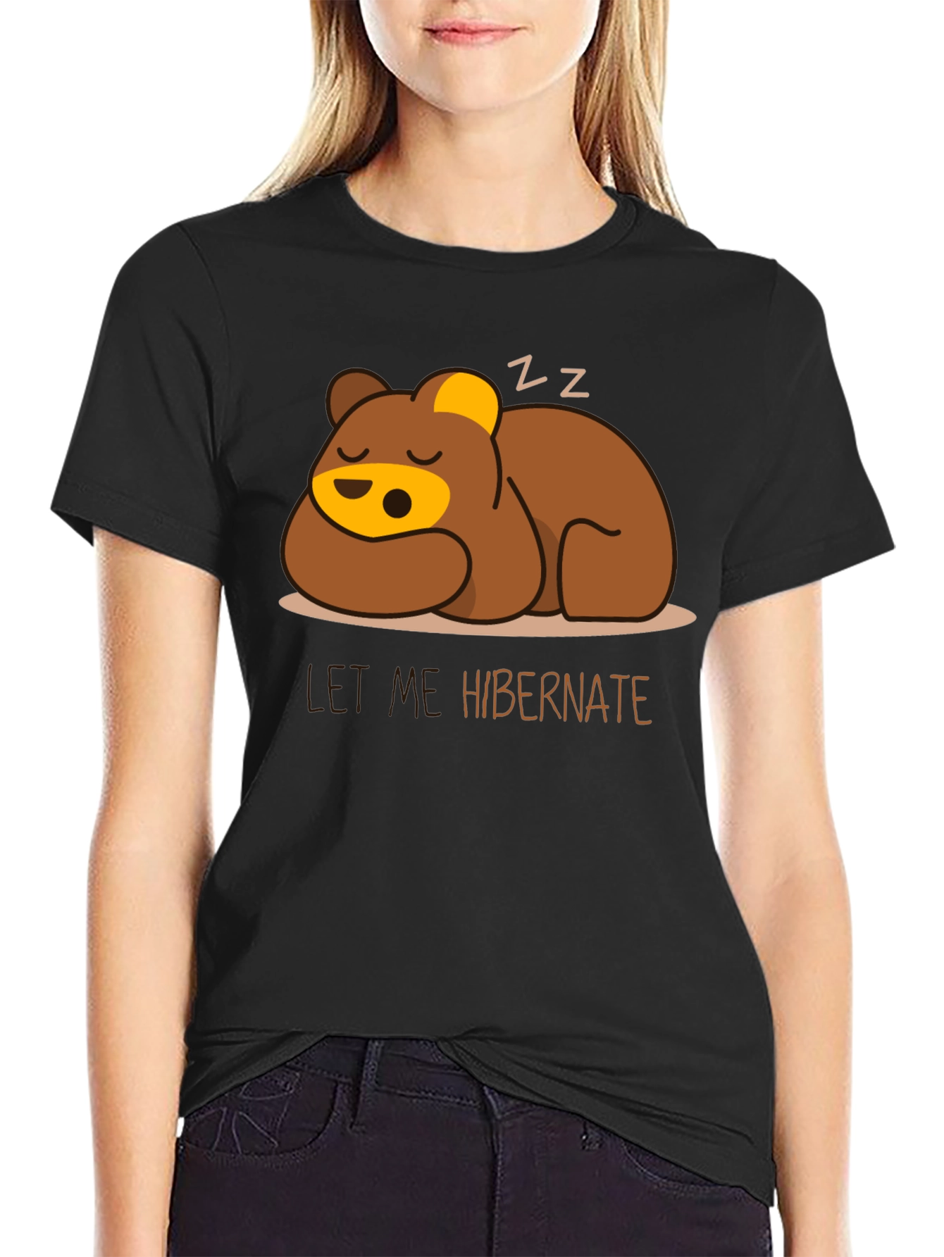 Let Me Hibernate Bear Graphic T-Shirt