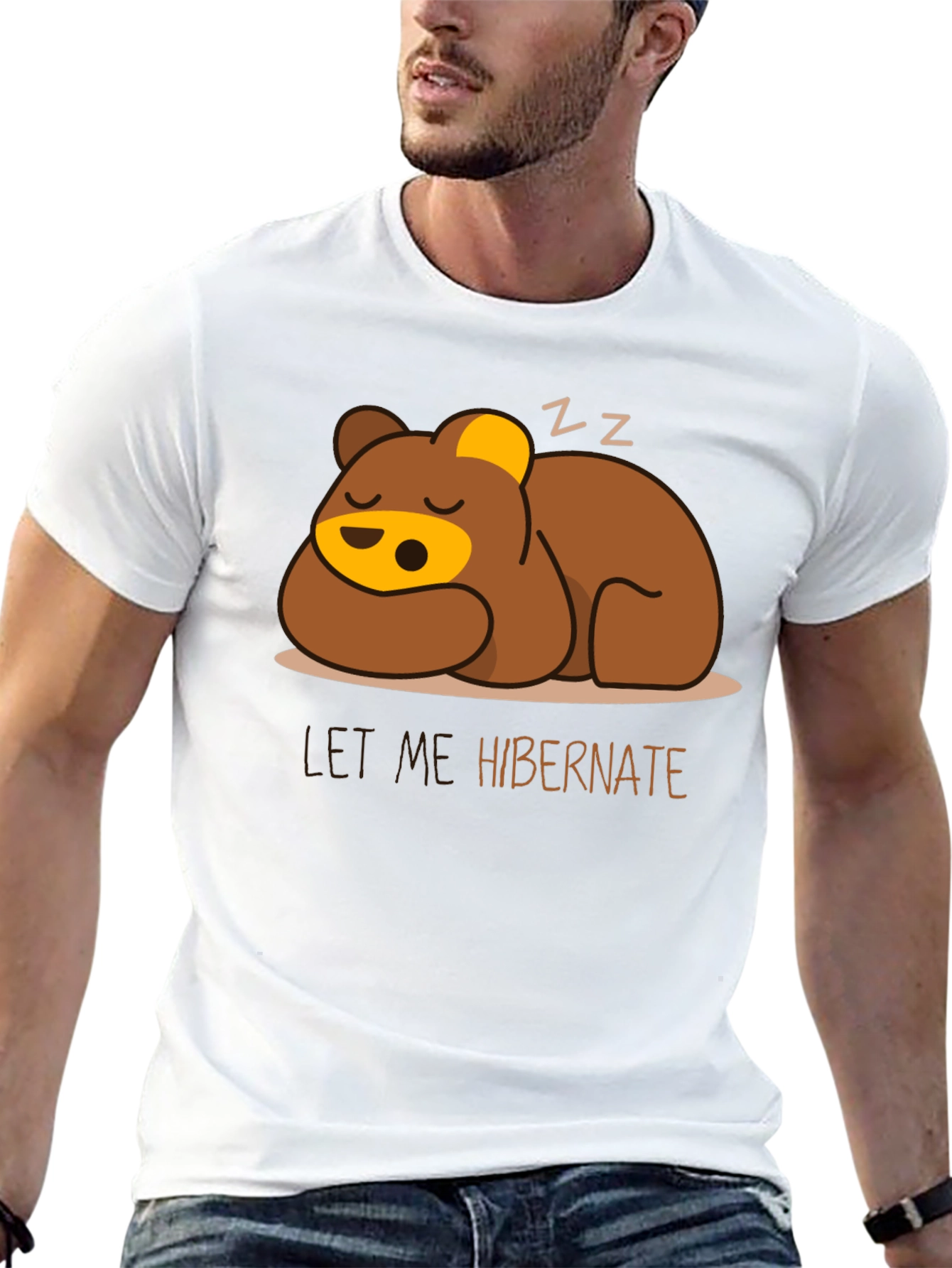 Let Me Hibernate Bear Graphic T-Shirt