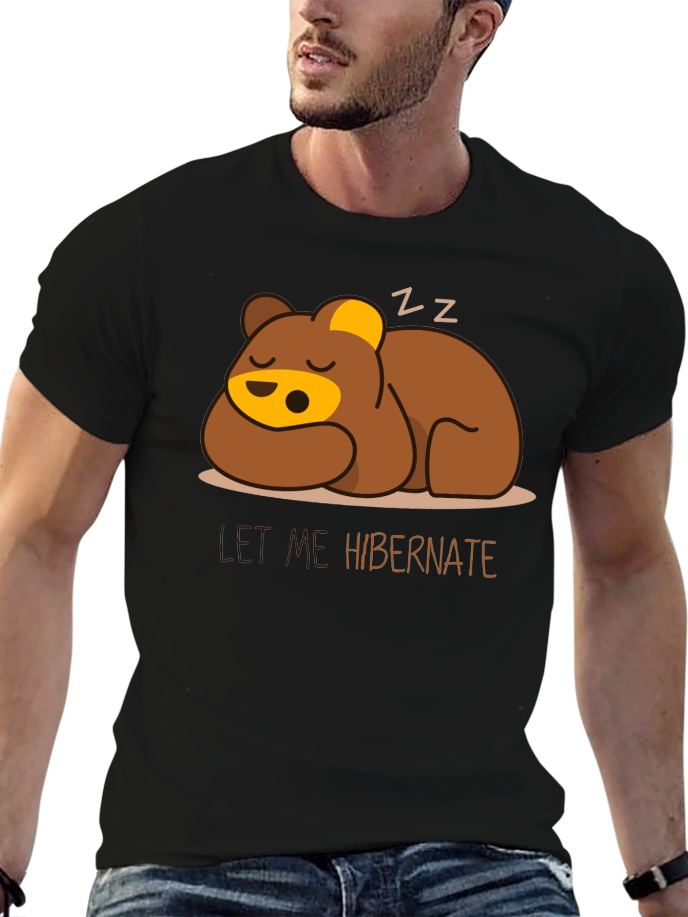 Let Me Hibernate Bear Graphic T-Shirt