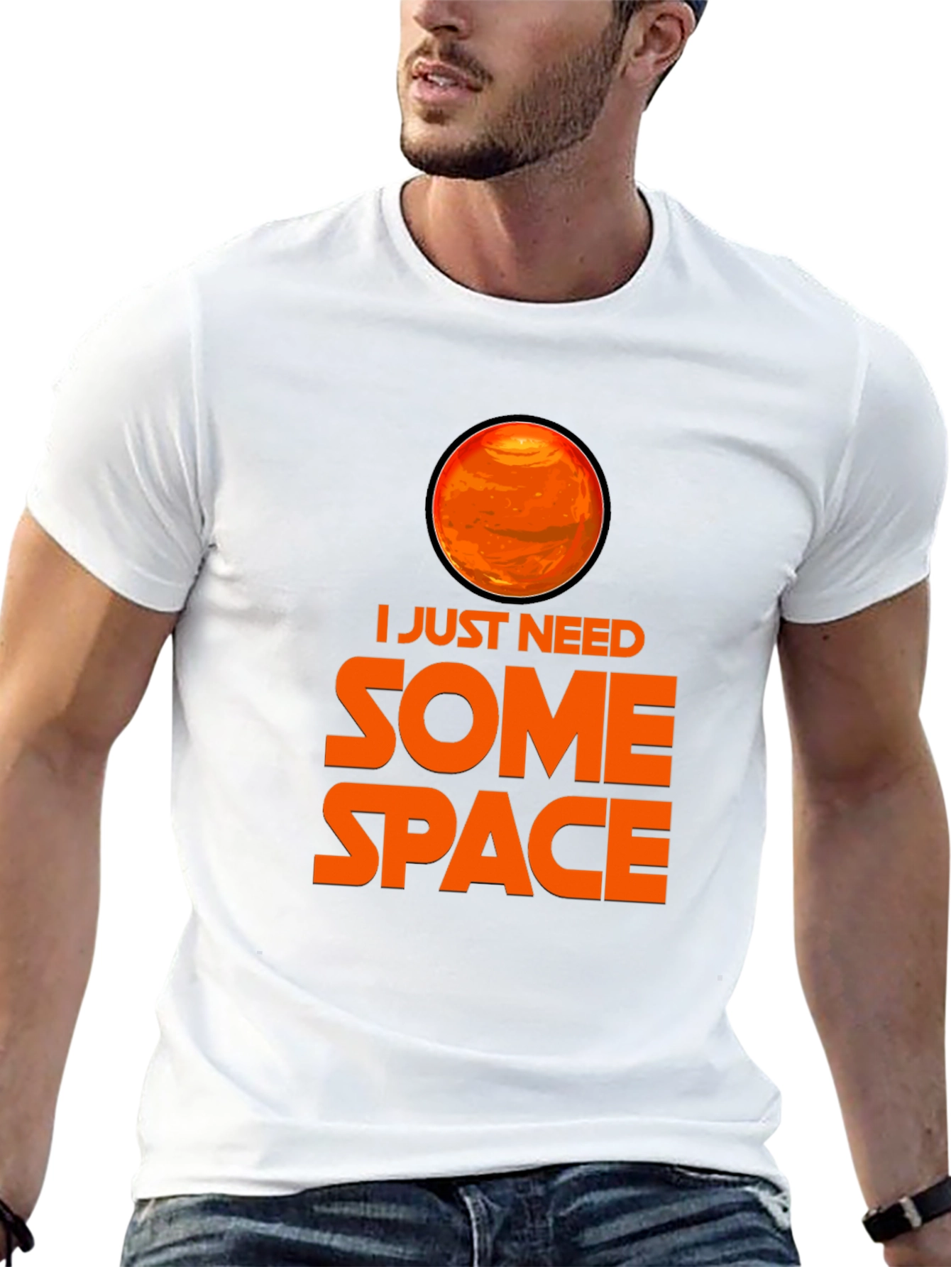 I Just Need Some Space Graphic Tee - Black