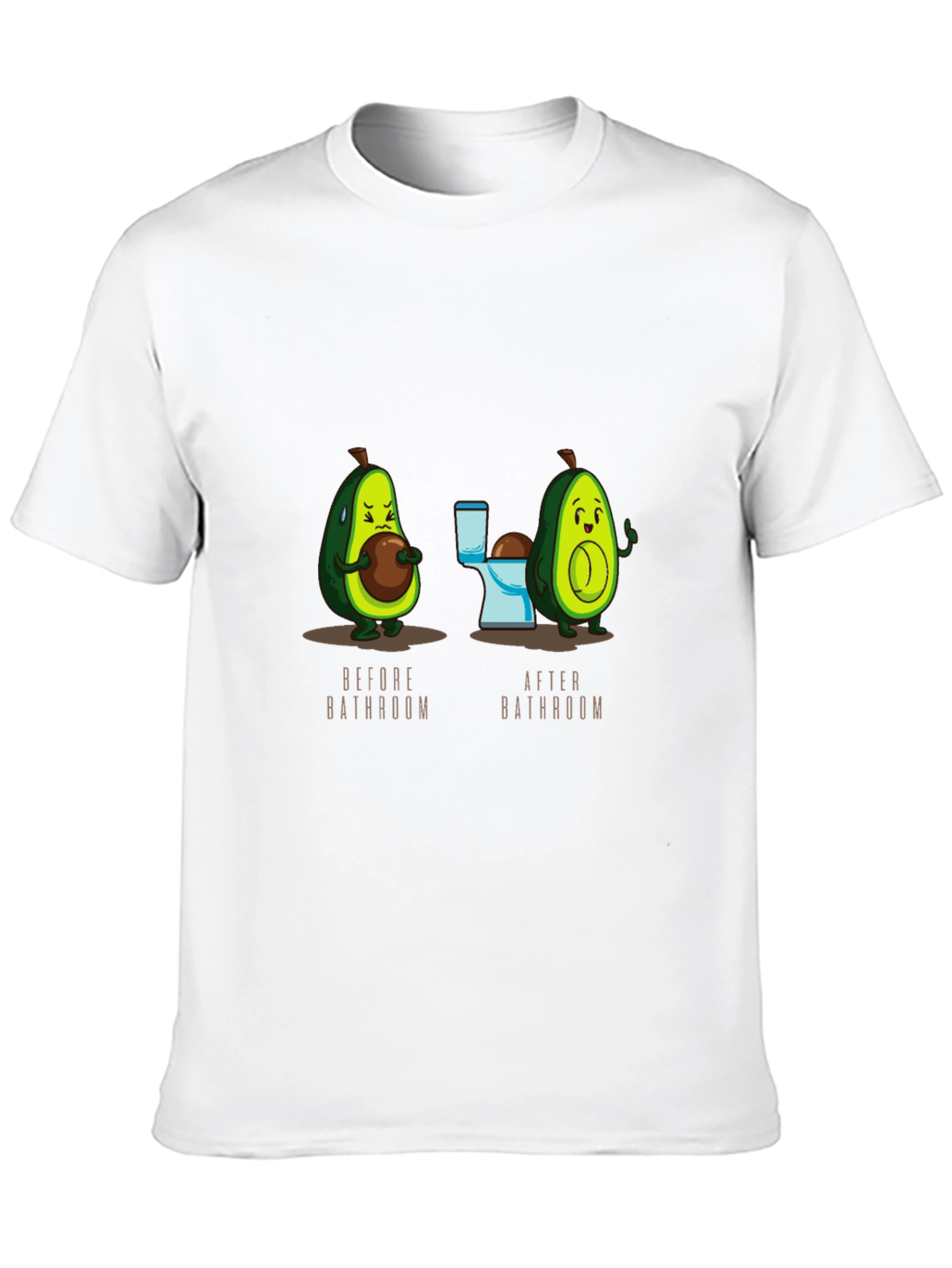 Avocado Bathroom Humor Black T-Shirt