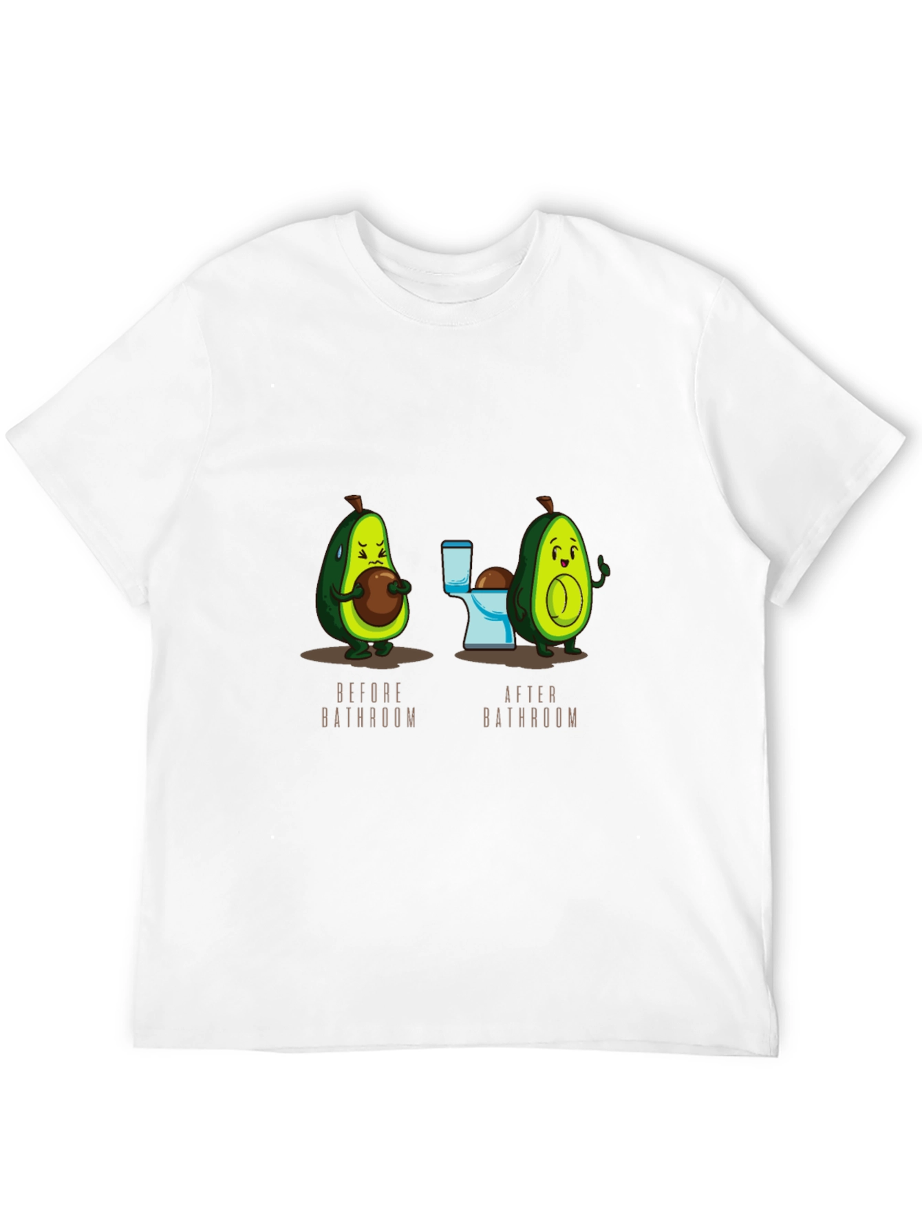 Avocado Bathroom Humor Black T-Shirt