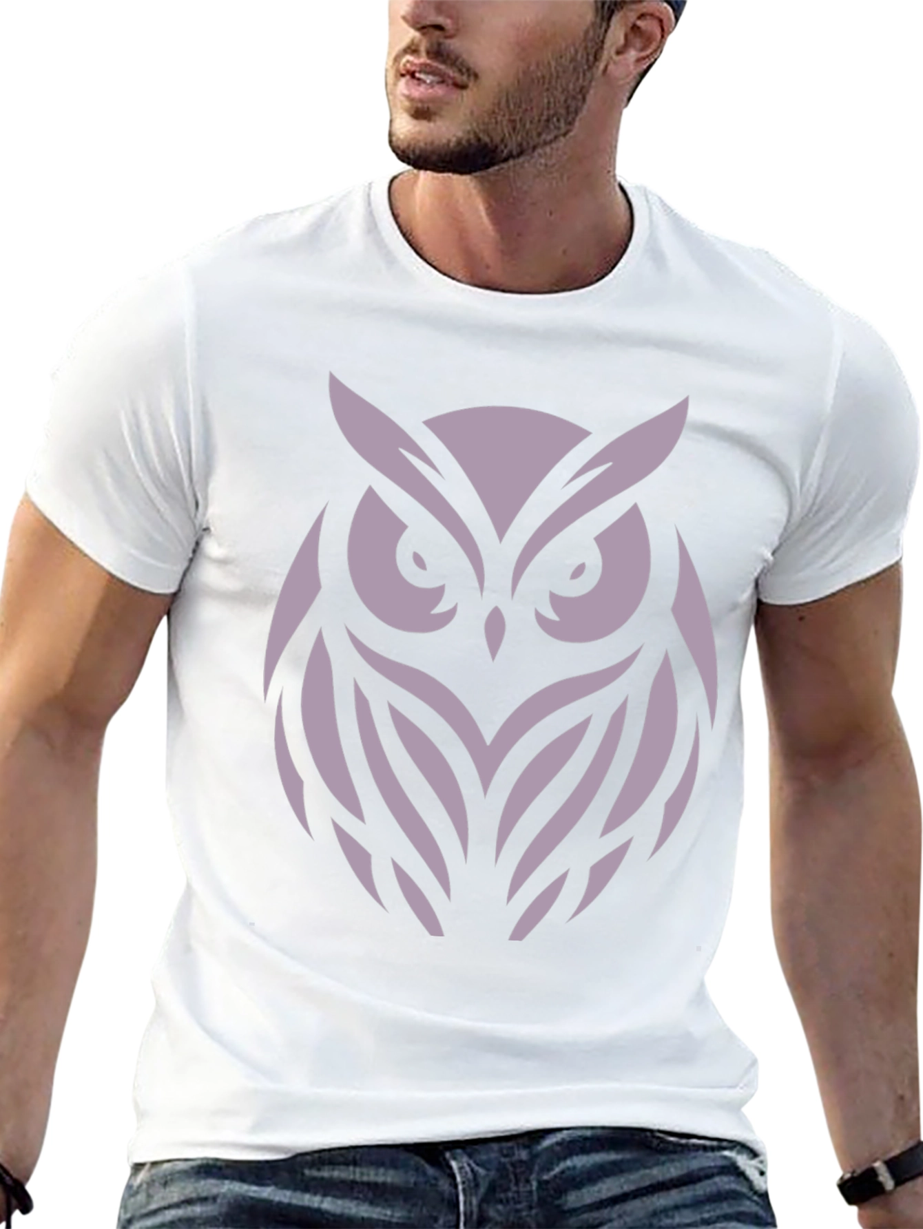 Owl Graphic Black T-Shirt