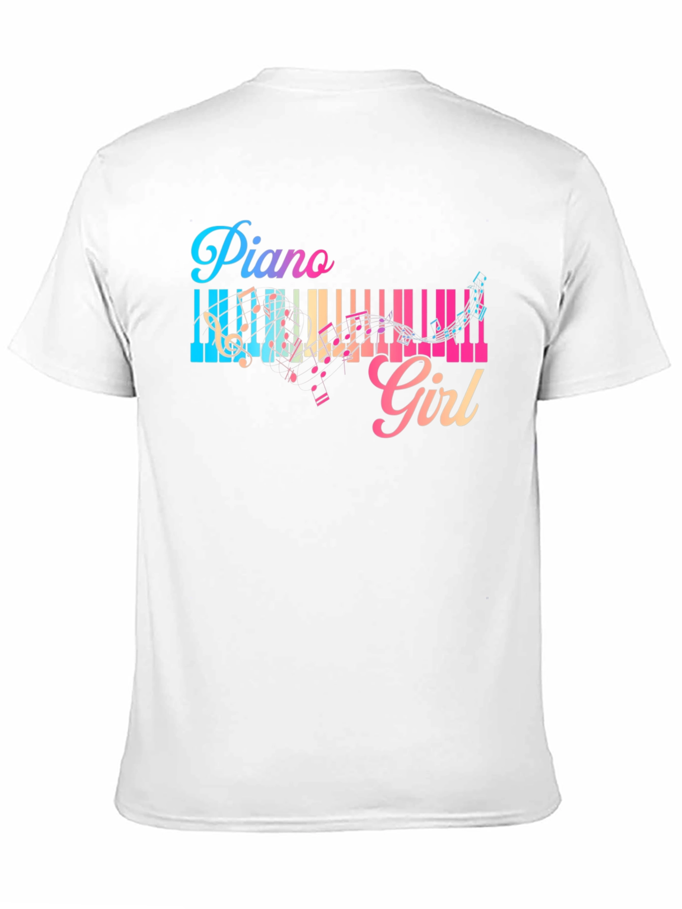 Piano Girl T-Shirt - Music Lover Tee