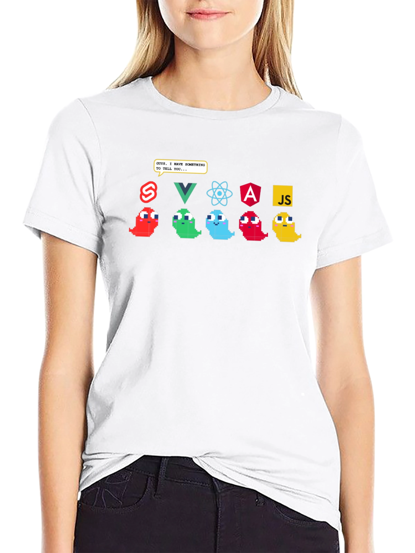 Developer Humor Tee - Programming Language Ghosts