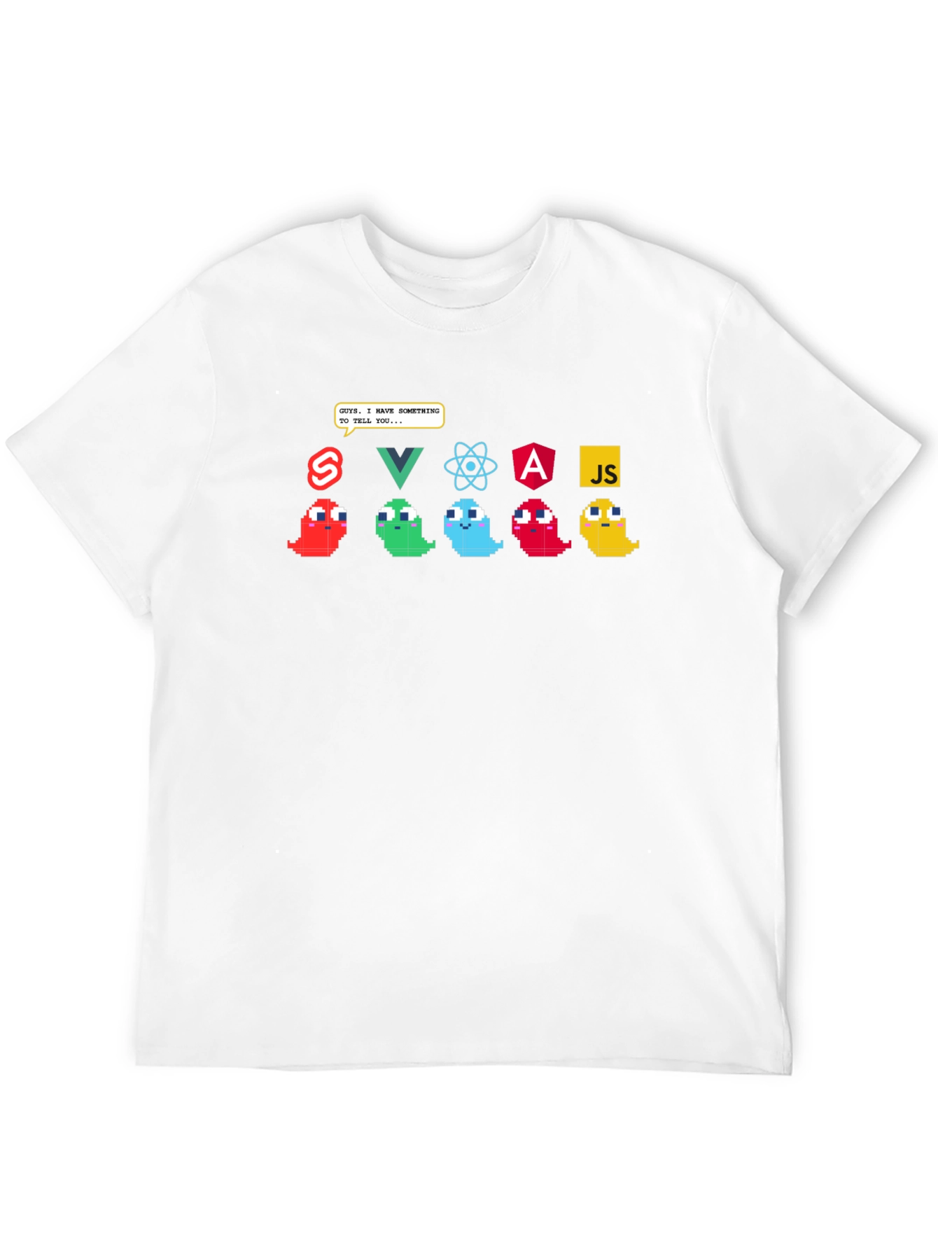Developer Humor Tee - Programming Language Ghosts