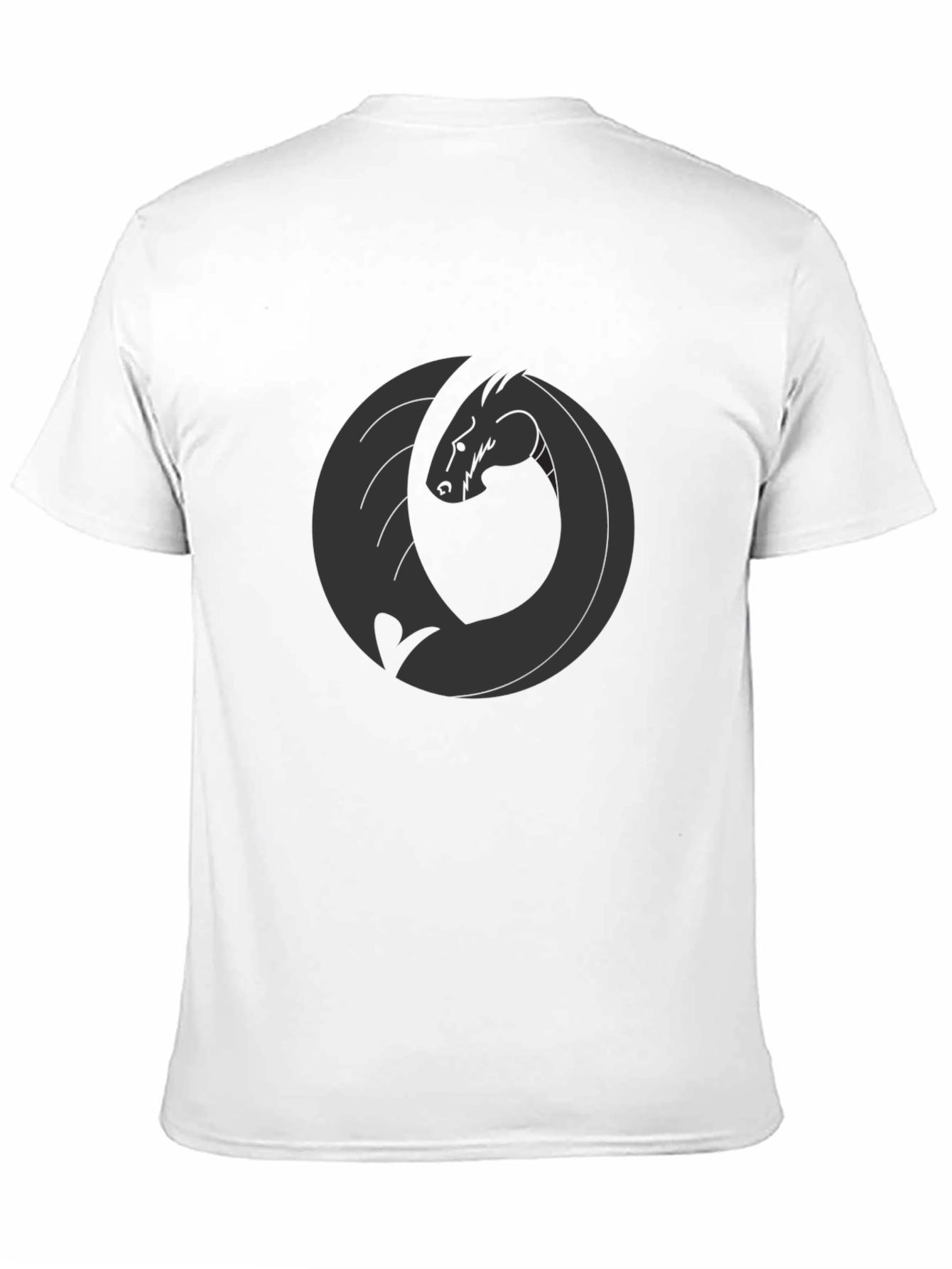 Dragon Emblem Graphic Tee - Black