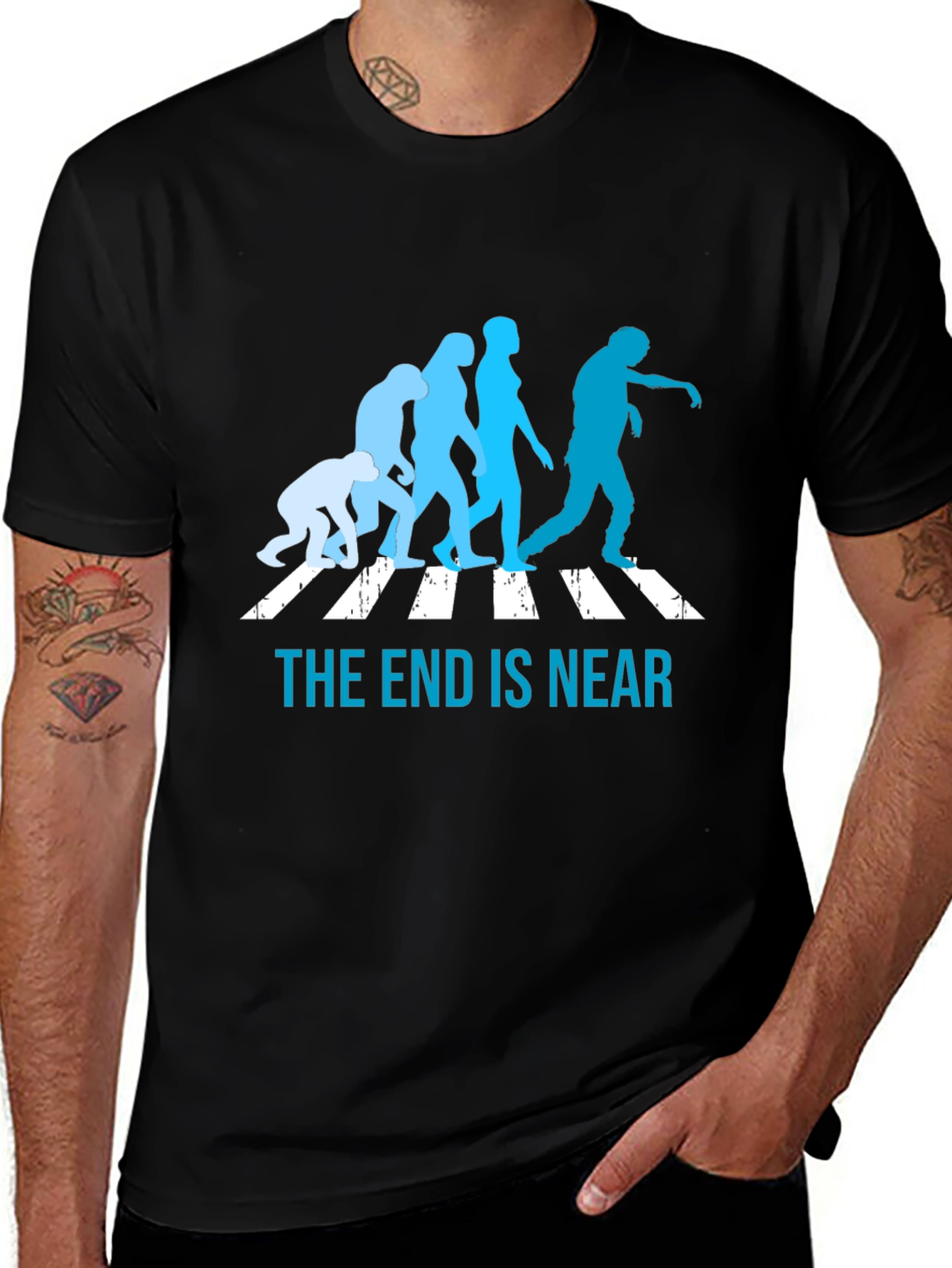 The End is Near Zombie Evolution Graphic Tee