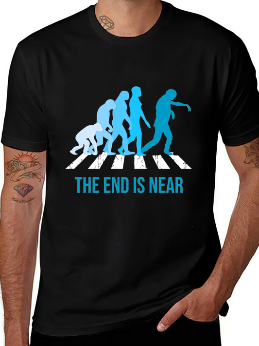 The End is Near Zombie Evolution Graphic Tee