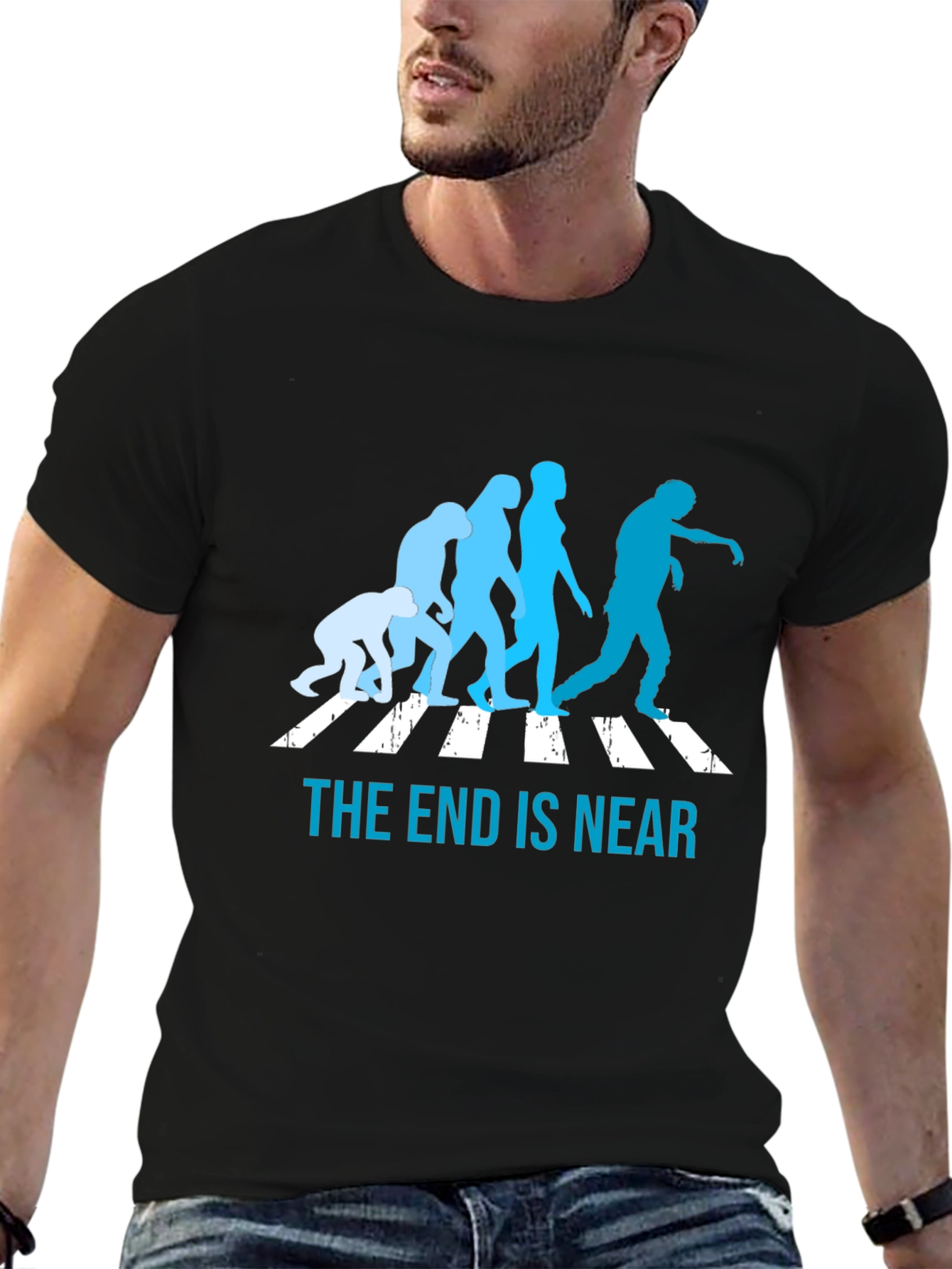 The End is Near Zombie Evolution Graphic Tee