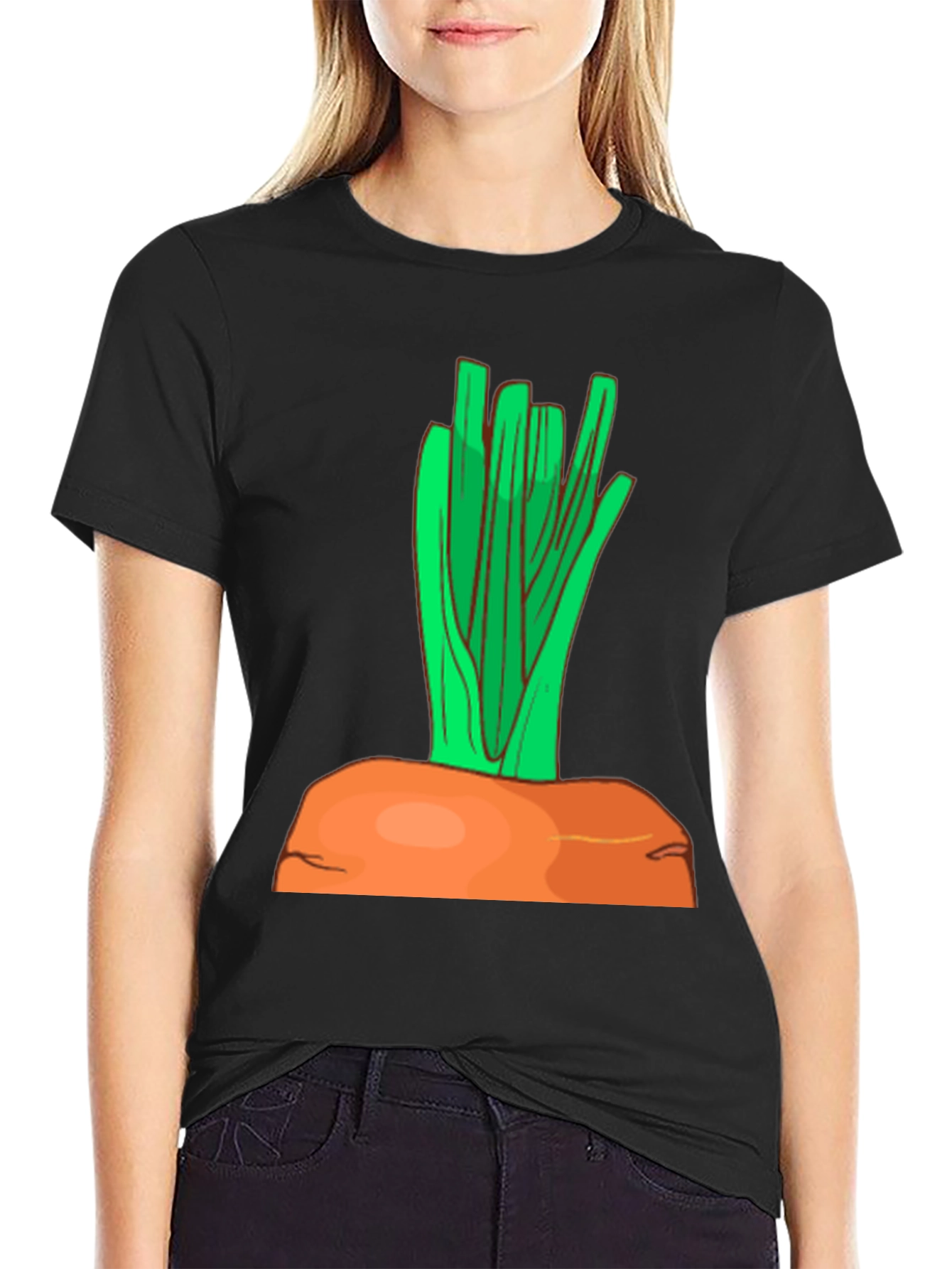 Funny Carrot Graphic T-Shirt - Vegetable Humor Tee