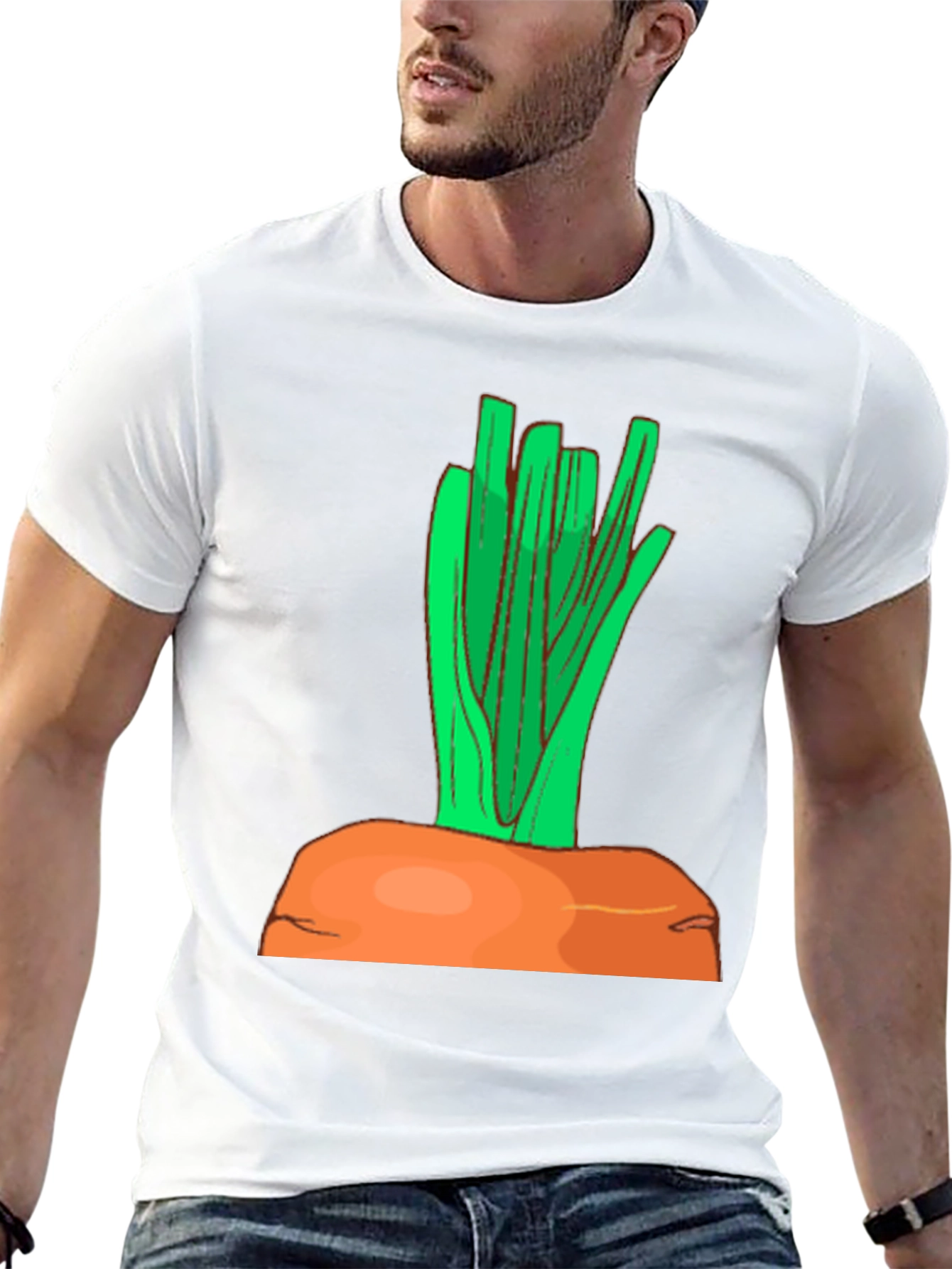 Funny Carrot Graphic T-Shirt - Vegetable Humor Tee