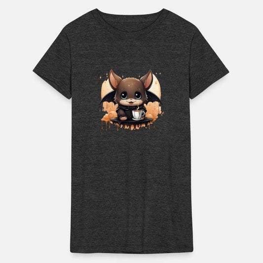 A lovable chubby vampire bat in a Dracula cape