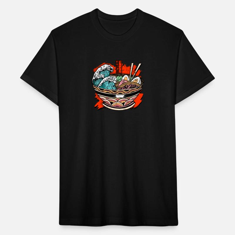 A ramen wave chopstick and japanese word - ramen