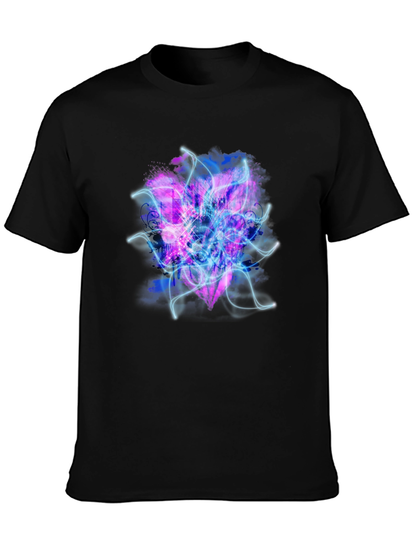 Electric Heart Graphic Black T-Shirt