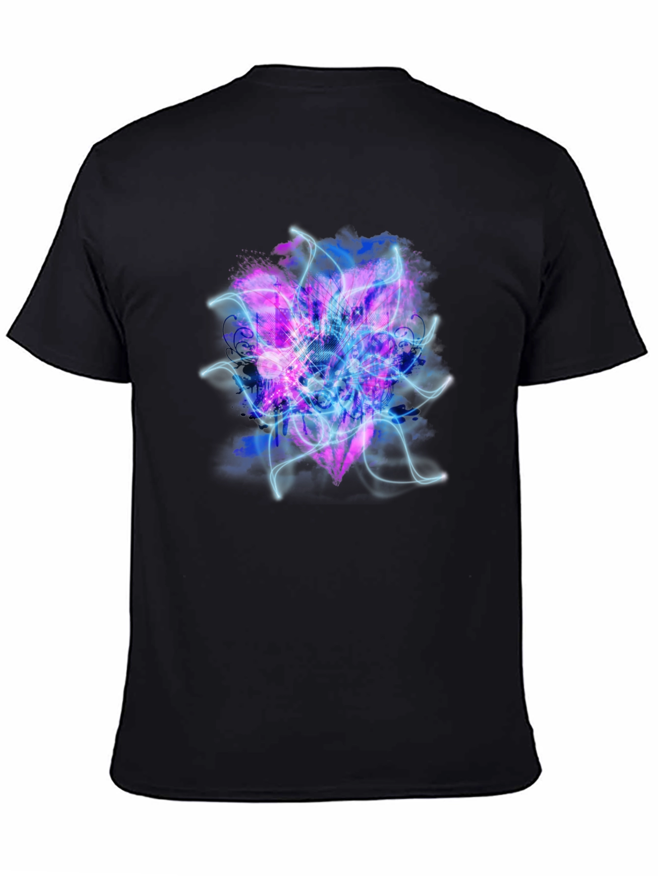 Electric Heart Graphic Black T-Shirt