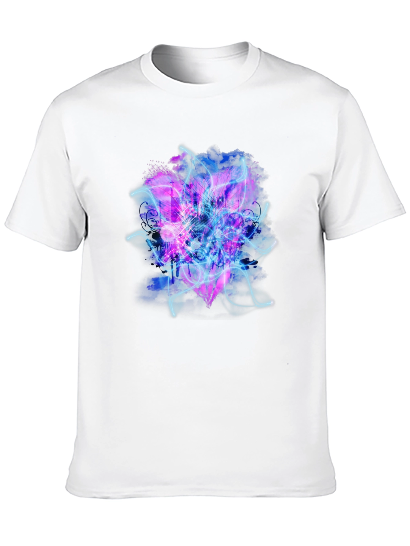 Electric Heart Graphic Black T-Shirt