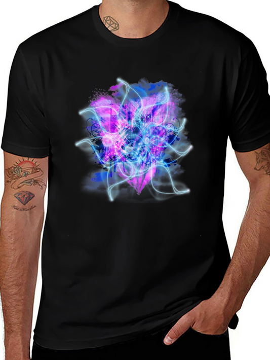 Electric Heart Graphic Black T-Shirt