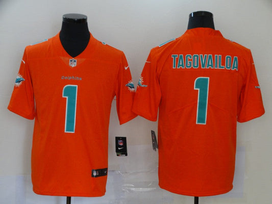 Men's Miami Dolphins Tua Tagovailoa #1 Orange Inverted Legend Jerseys