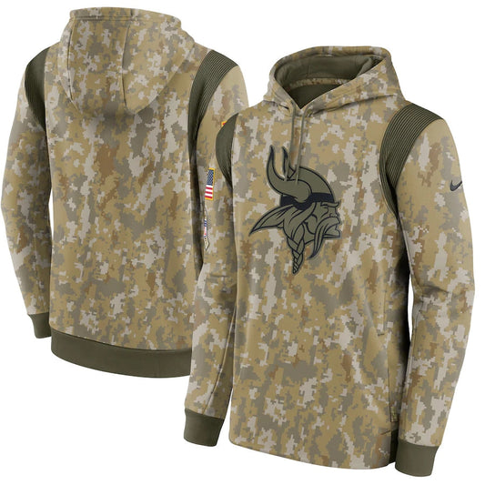 Men's Minnesota Vikings NFL 2021 Salute to Service Hoodie1 Camouflage