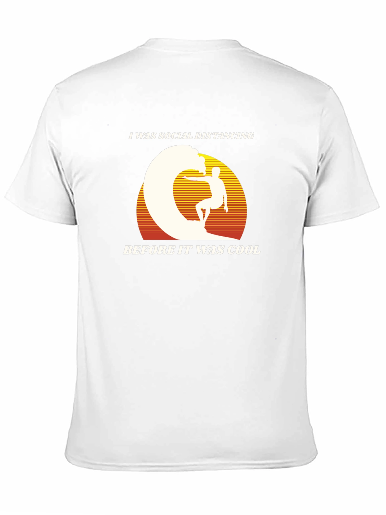 Social Distancing Surfer Graphic Tee - Retro Cool!