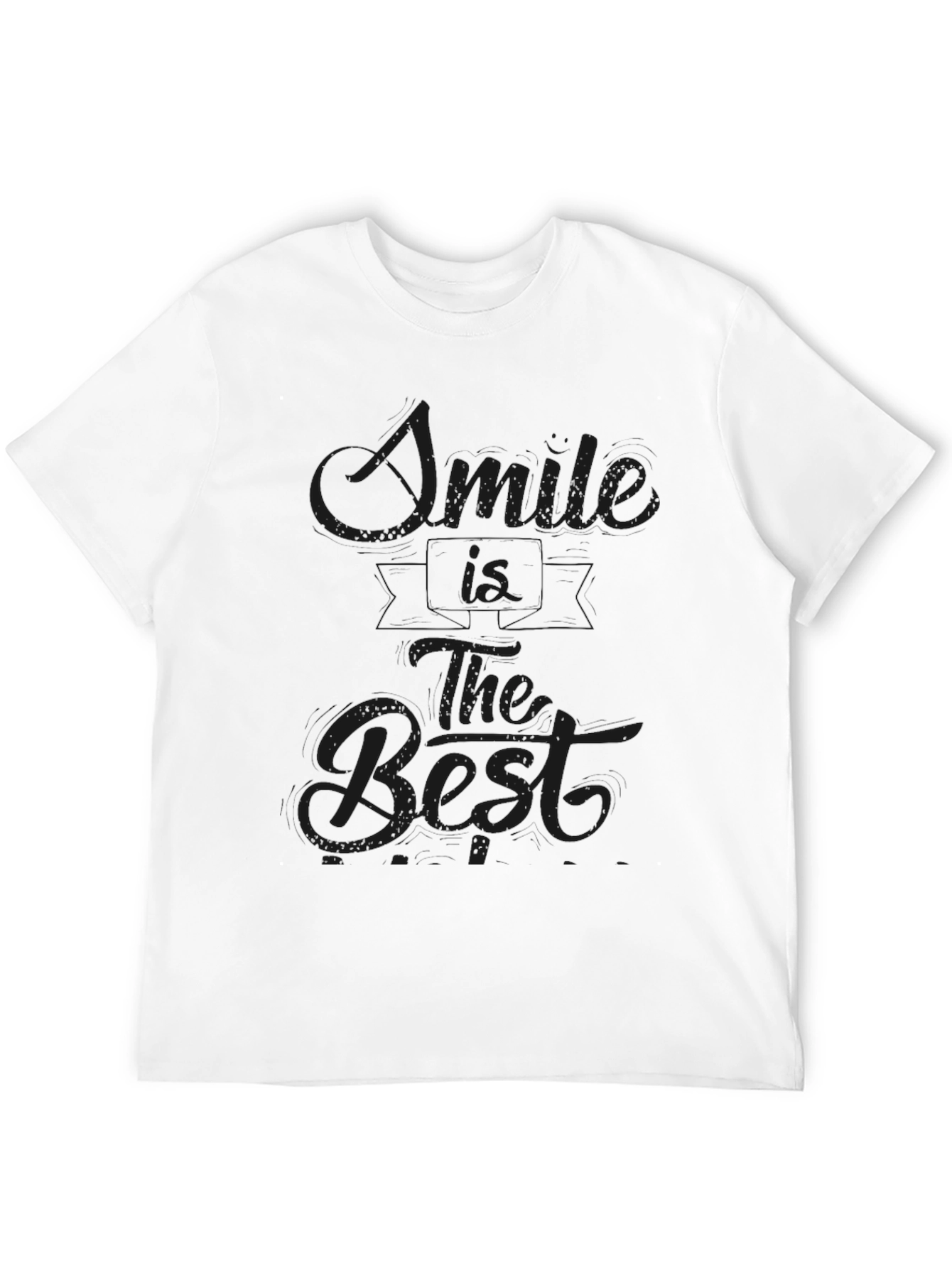 Smile is The Best Black T-Shirt