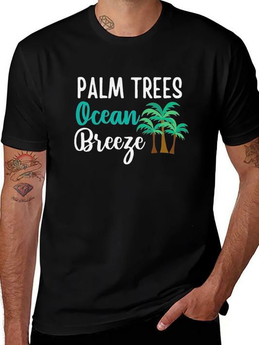 Palm Trees Ocean Breeze Graphic T-Shirt