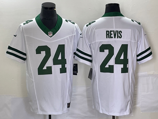 Men's New York Jets Darrelle Revis #24 White Legacy Vapor F.U.S.E. Limited Jerseys