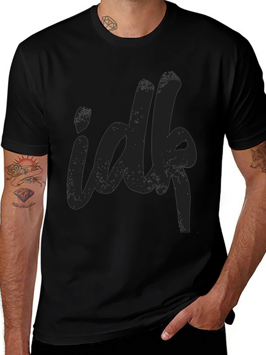 IDFK Black Graphic Tee - Casual Unisex T-Shirt