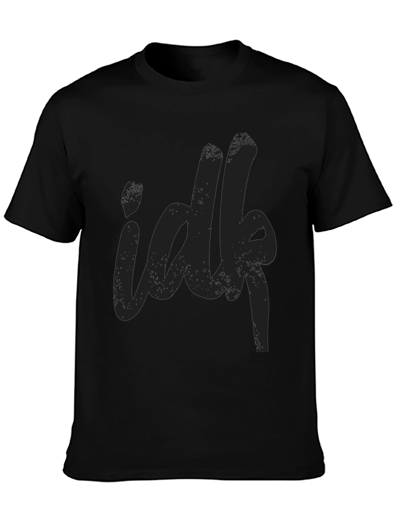 IDFK Black Graphic Tee - Casual Unisex T-Shirt