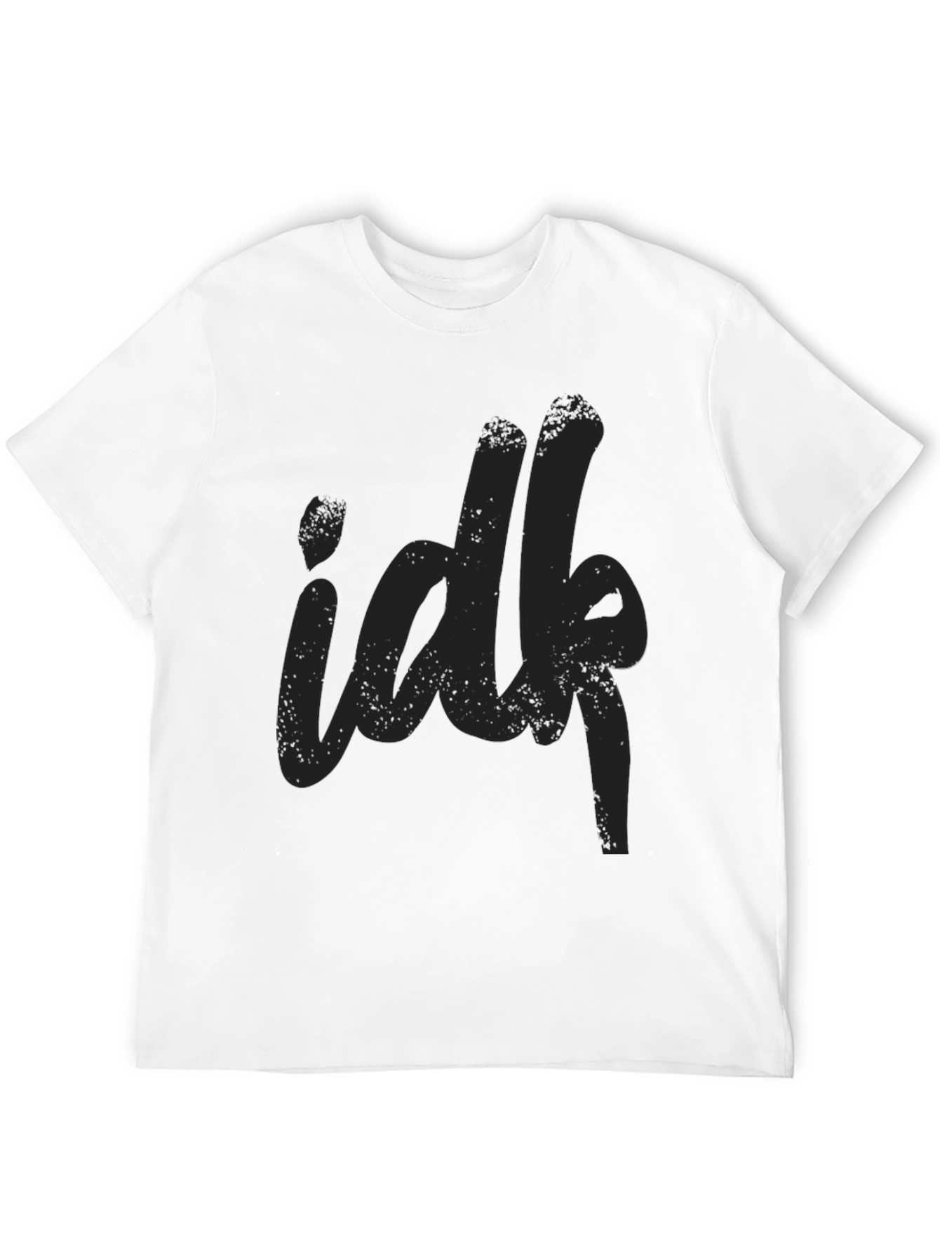 IDFK Black Graphic Tee - Casual Unisex T-Shirt