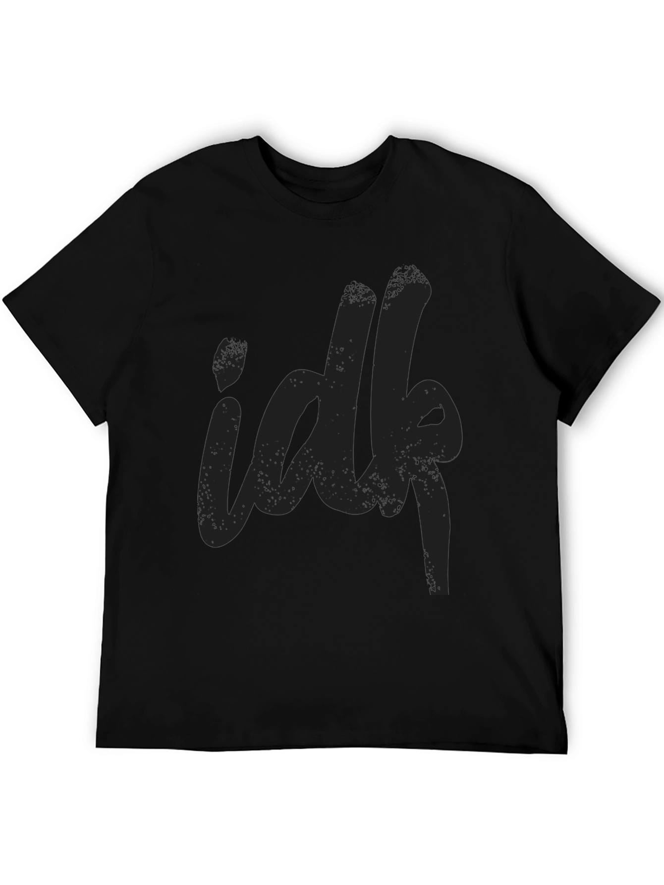 IDFK Black Graphic Tee - Casual Unisex T-Shirt